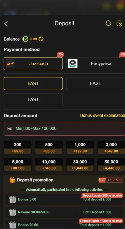 Z555 JazzCash and Easypaisa Payments